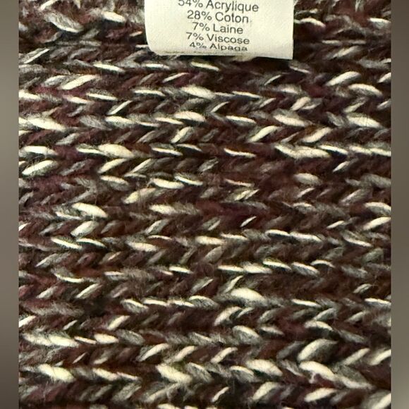 Madewell Woman’s Chunky Knit Tweed Crewneck Sweater with Side Vents. Size XS. - Picture 7 of 8